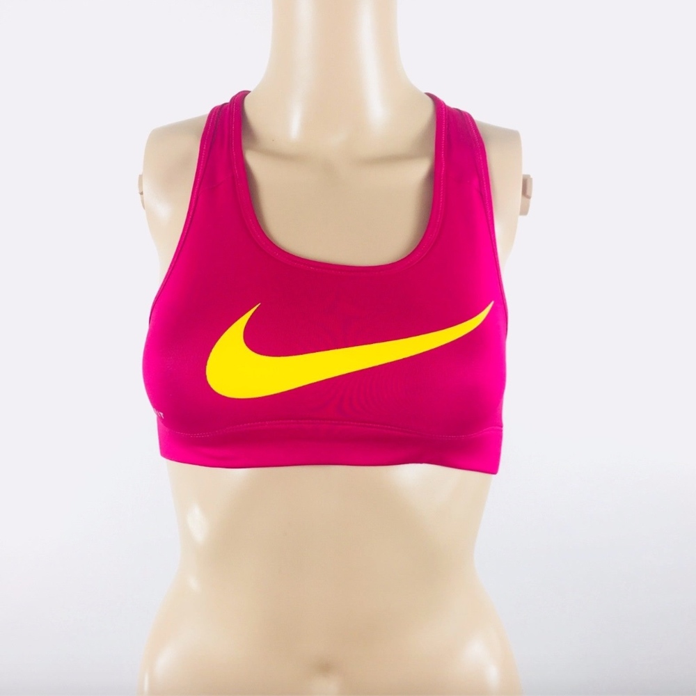 Nike Pro Sports Bra Size XS  Pink Racerback swoosh